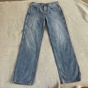Re/done 90s High-Rise Straight Leg Jeans